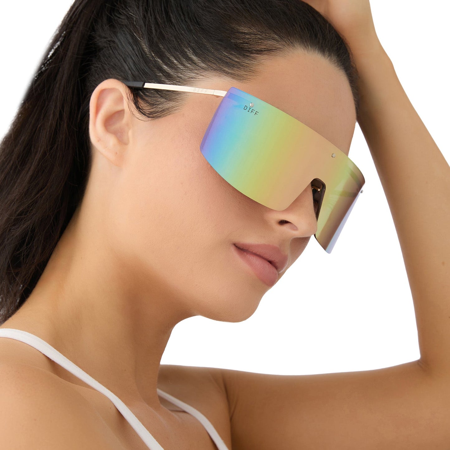 GRANDSLAM - GOLD + SHERBERT RAINBOW MIRROR + POLARIZED SUNGLASSES