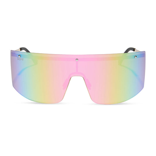 GRANDSLAM - GOLD + SHERBERT RAINBOW MIRROR + POLARIZED SUNGLASSES