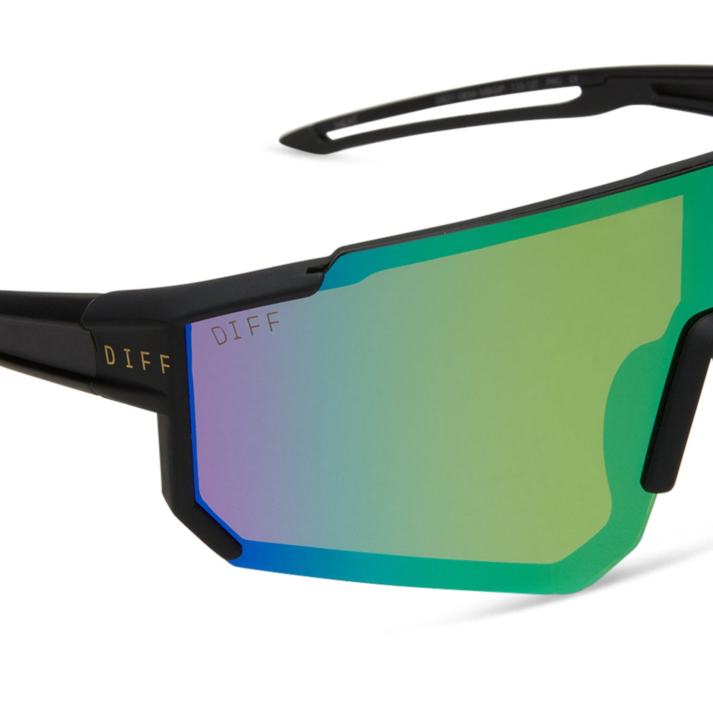 HEAT - MATTE BLACK + GREEN MIRROR + POLARIZED SUNGLASSES