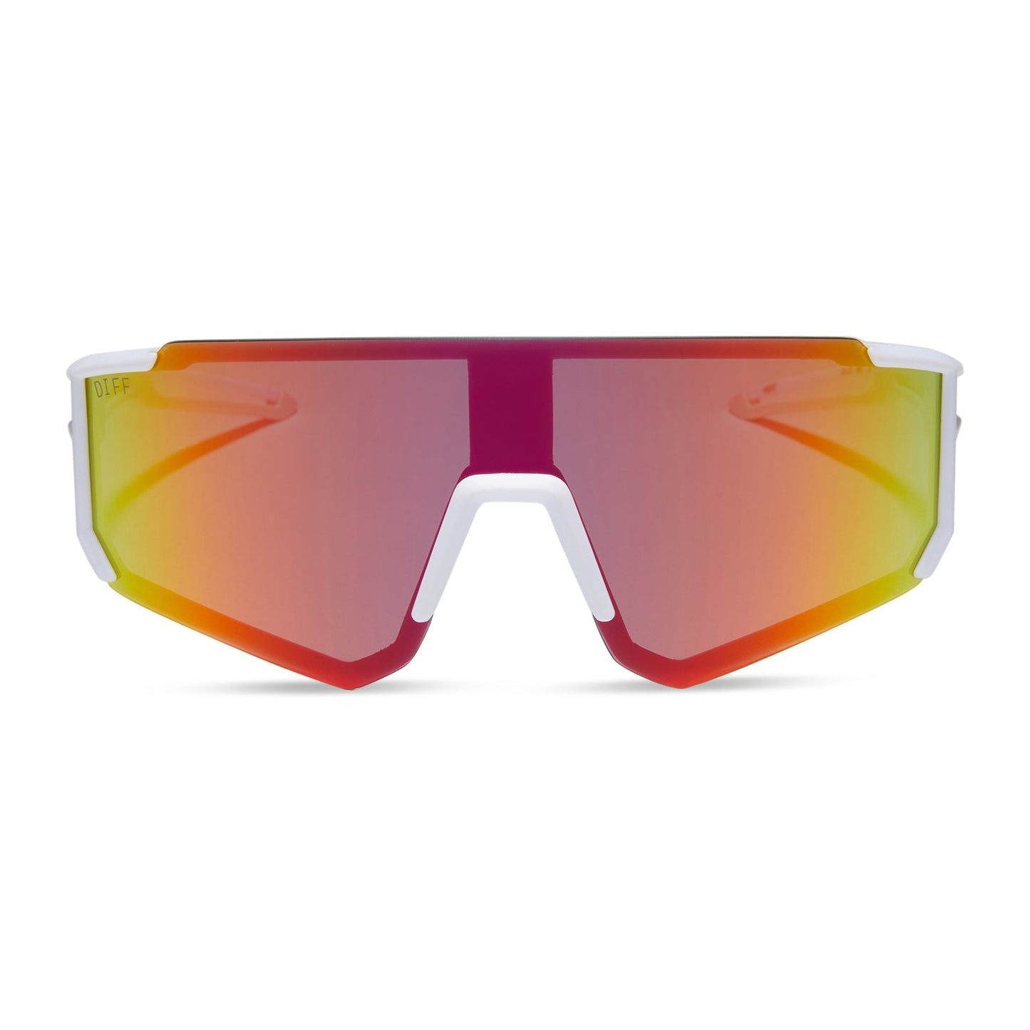 HEAT - MATTE WHITE + SUNSET MIRROR + POLARIZED SUNGLASSES