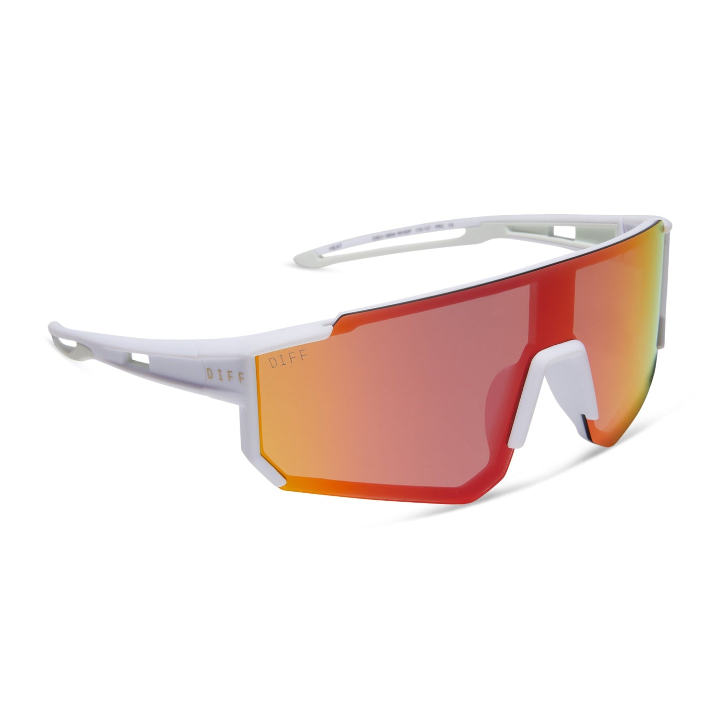 HEAT - MATTE WHITE + SUNSET MIRROR + POLARIZED SUNGLASSES