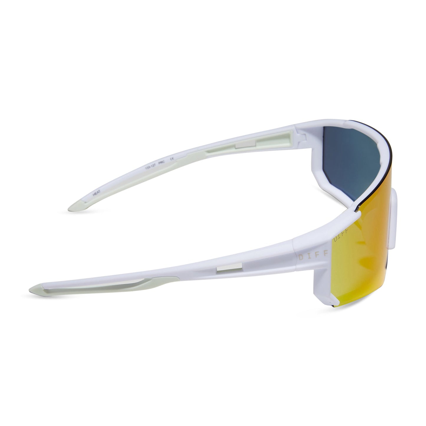 HEAT - MATTE WHITE + SUNSET MIRROR + POLARIZED SUNGLASSES