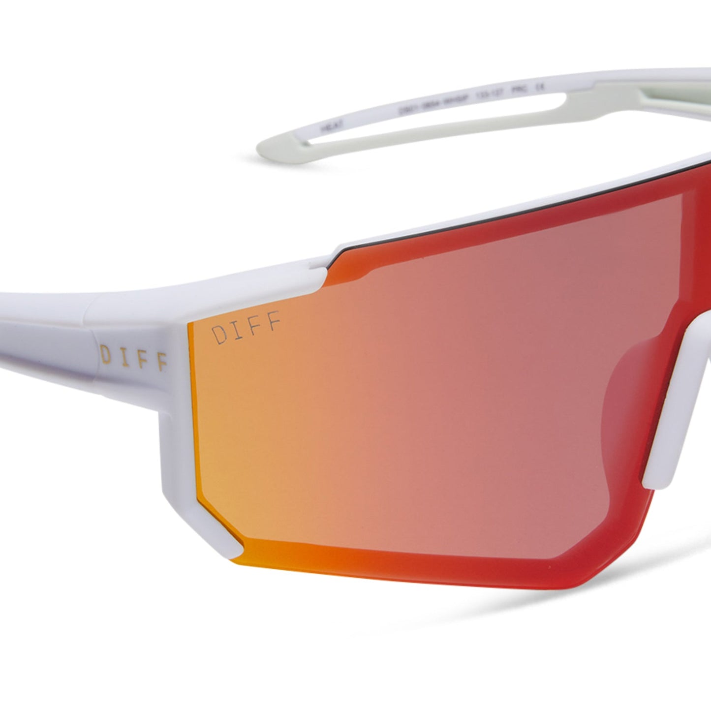 HEAT - MATTE WHITE + SUNSET MIRROR + POLARIZED SUNGLASSES