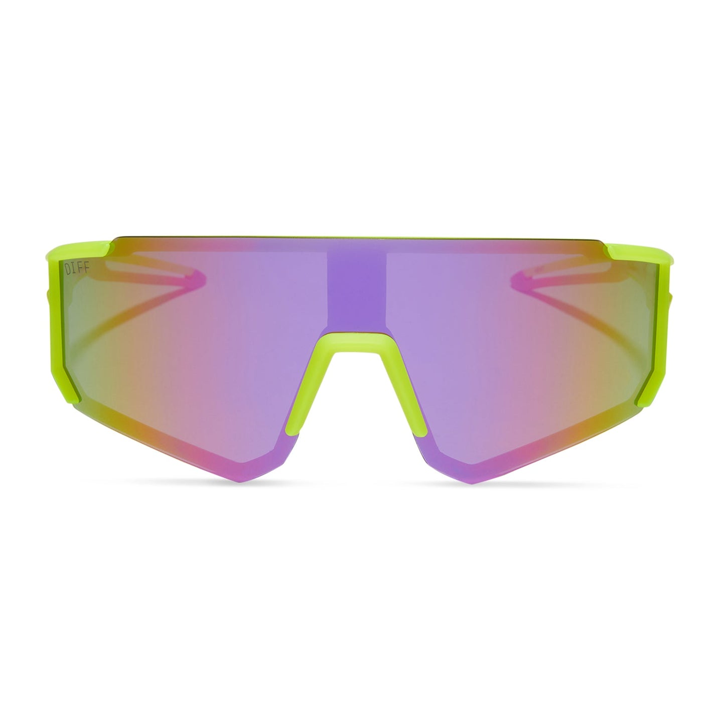 HEAT - NEON YELLOW + PINK RUSH MIRROR + POLARIZED SUNGLASSES