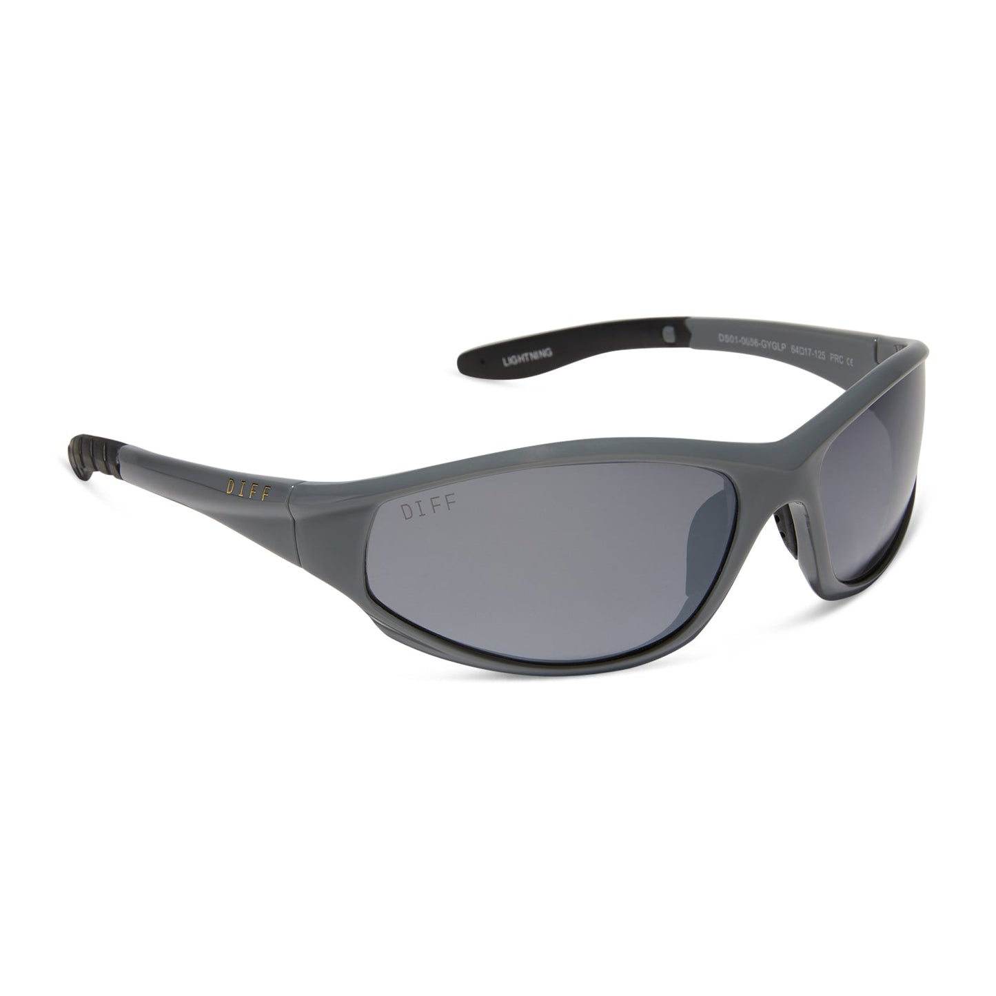 LIGHTNING - SLATE GREY + GREY W/ SILVER FLASH + POLARIZED SUNGLASSES