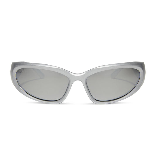 SIDE OUT - SILVER + SILVER MIRROR + POLARIZED SUNGLASSES