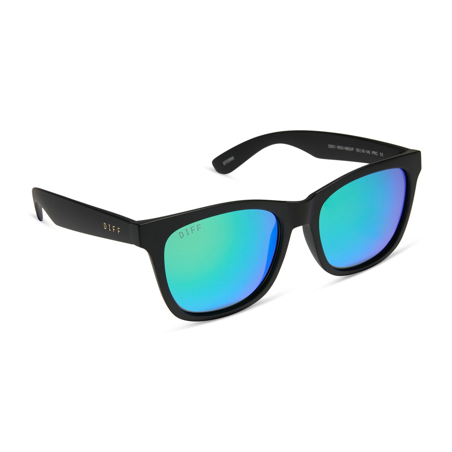 STORM - MATTE BLACK + GREEN MIRROR + POLARIZED SUNGLASSES