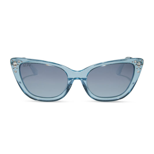 DISNEY PRINCESS - CINDERELLA + BLUE CRYSTAL GLITTER + BLUE DUST GRADIENT + POLARIZED SUNGLASSES