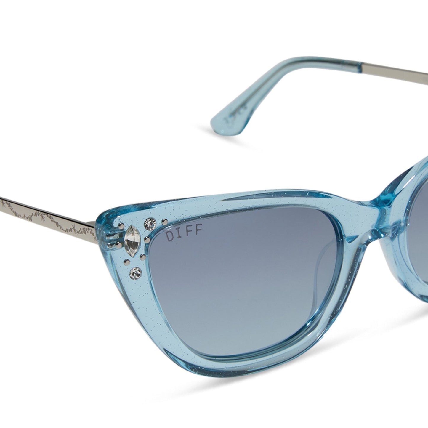 DISNEY PRINCESS - CINDERELLA + BLUE CRYSTAL GLITTER + BLUE DUST GRADIENT + POLARIZED SUNGLASSES