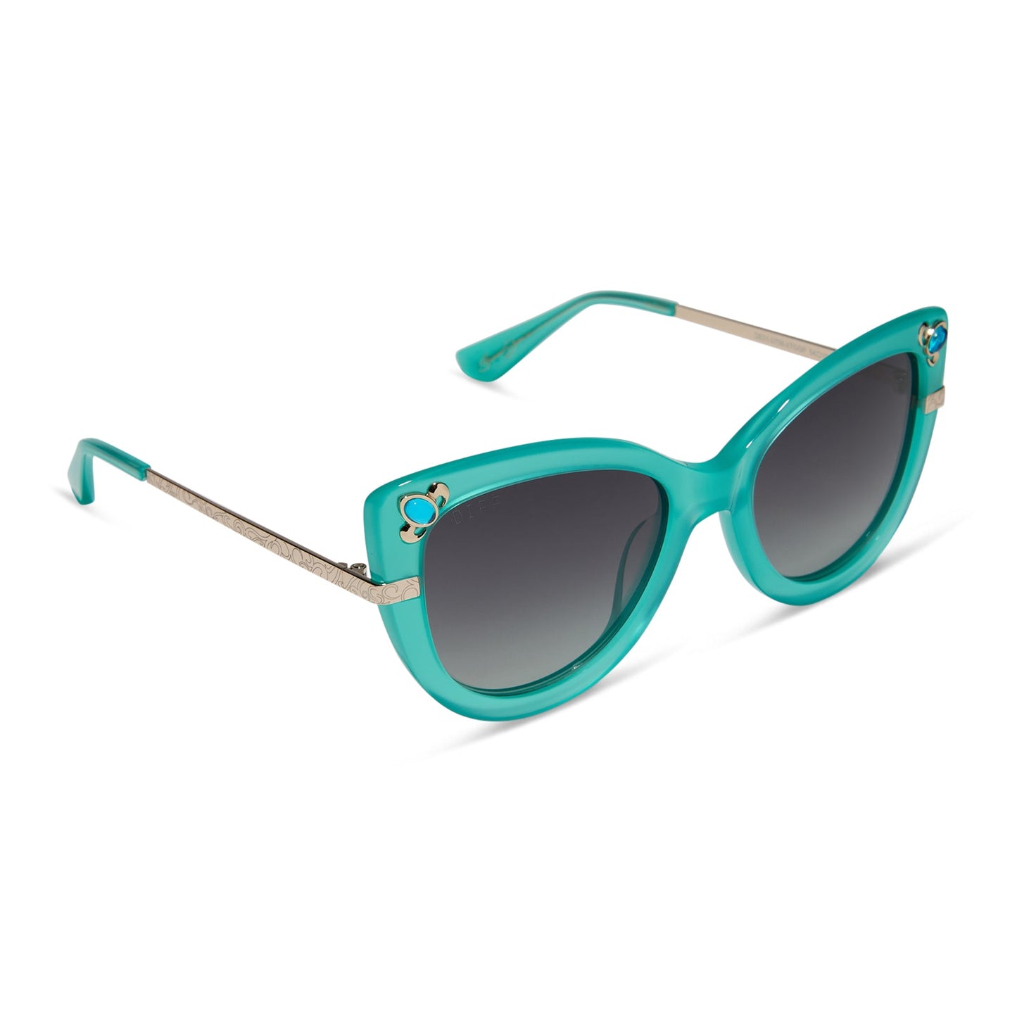 DISNEY PRINCESS - JASMINE + TEAL + GREY GRADIENT + POLARIZED SUNGLASSES