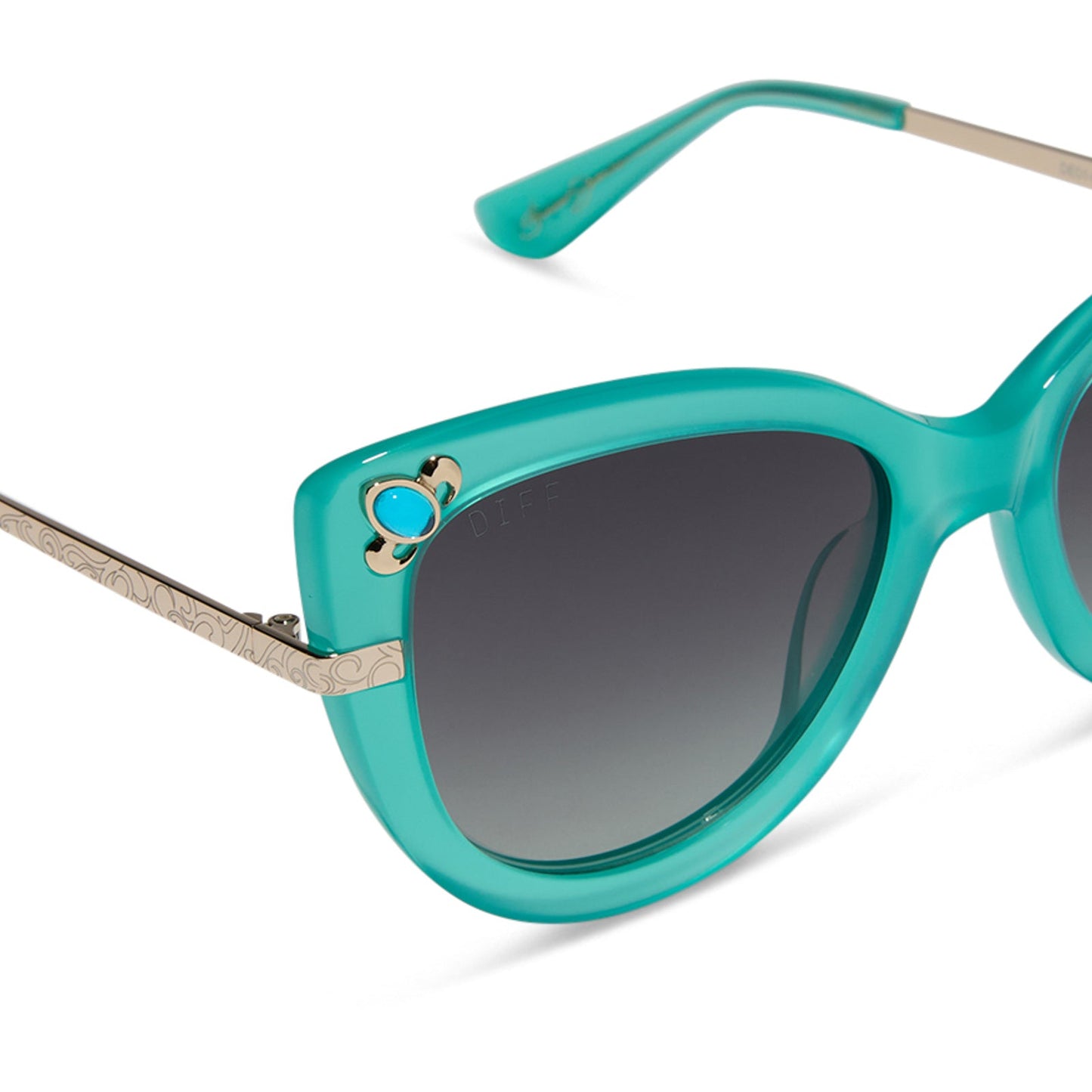 DISNEY PRINCESS - JASMINE + TEAL + GREY GRADIENT + POLARIZED SUNGLASSES