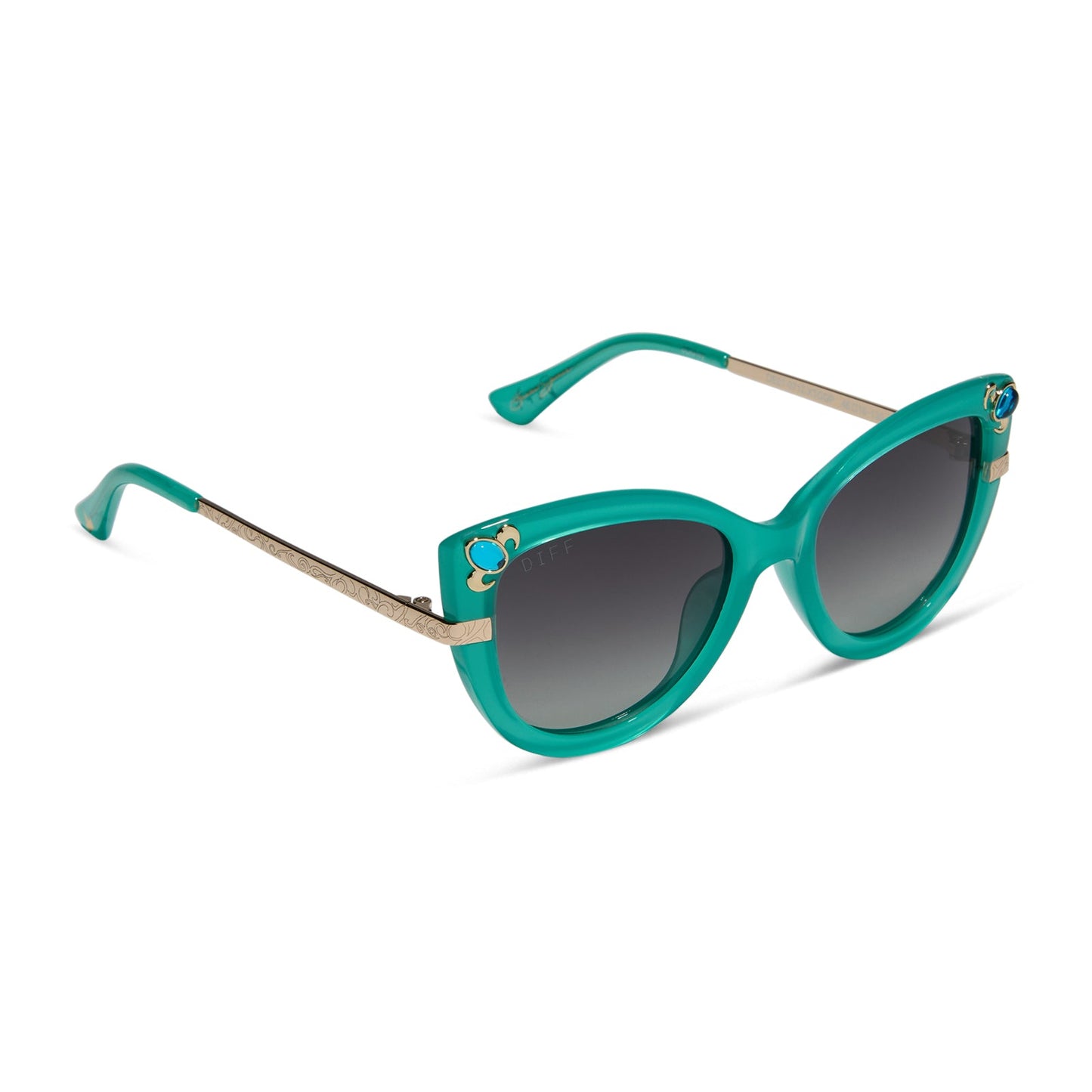 DISNEY PRINCESS YOUTH - JASMINE + YOUTH + TEAL + GREY GRADIENT + POLARIZED SUNGLASSES