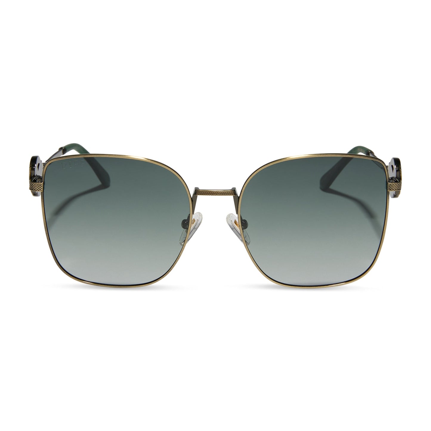 HOUSE OF THE DRAGON - ANTIQUE GOLD + GREEN GRADIENT + POLARIZED SUNGLASSES