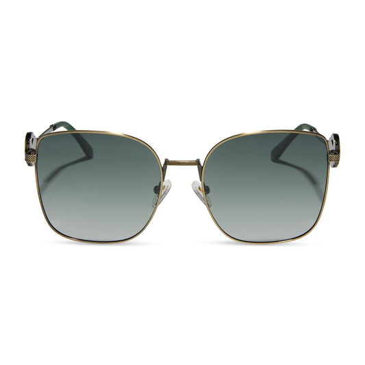 HOUSE OF THE DRAGON - ANTIQUE GOLD + GREEN GRADIENT + POLARIZED SUNGLASSES