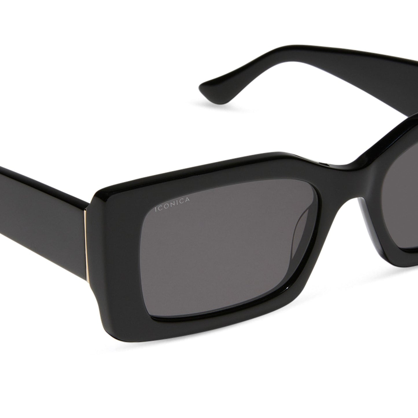 ALESSANDRA - BLACK + GREY + POLARIZED SUNGLASSES