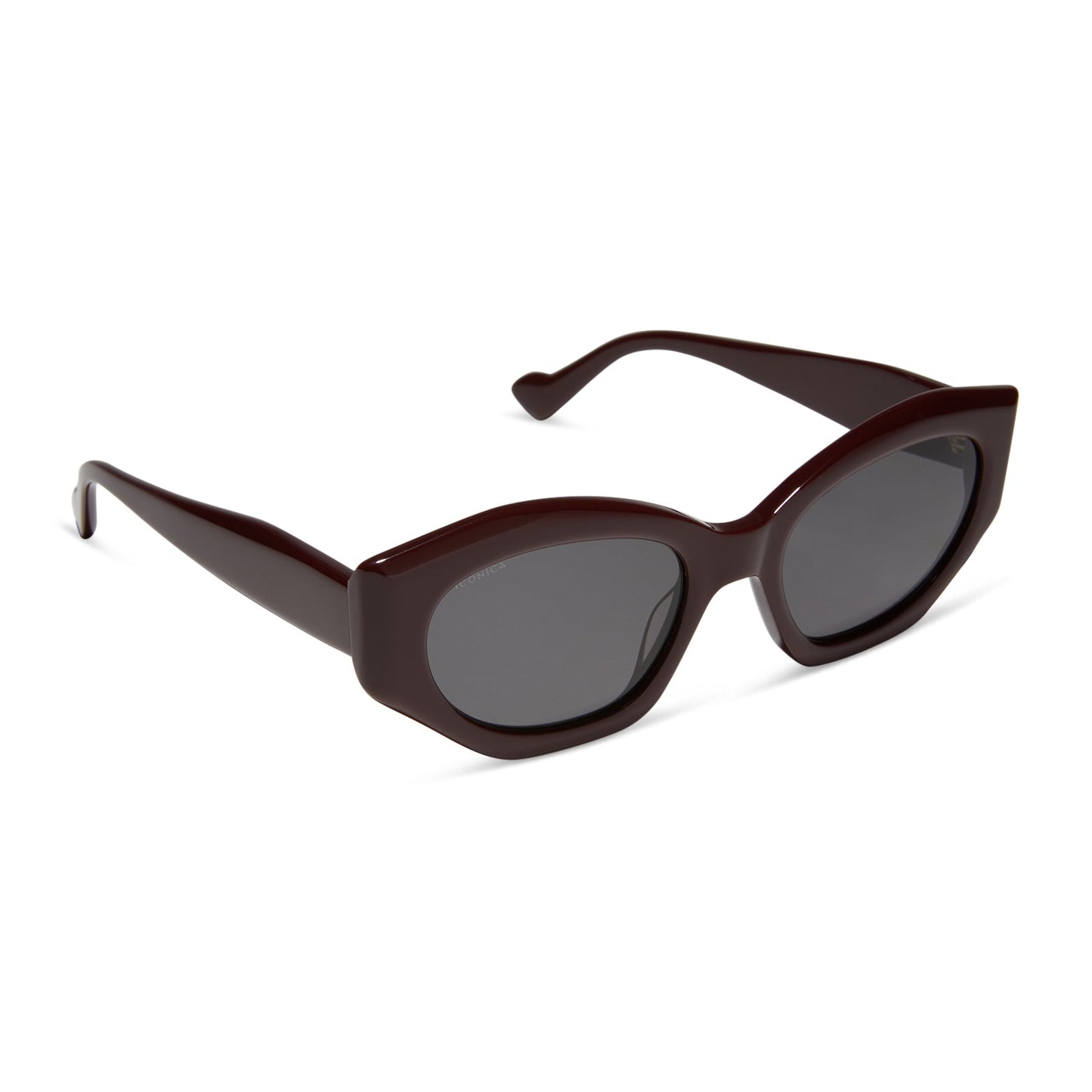 MARGOT - BORDEAUX + GREY + POLARIZED SUNGLASSES