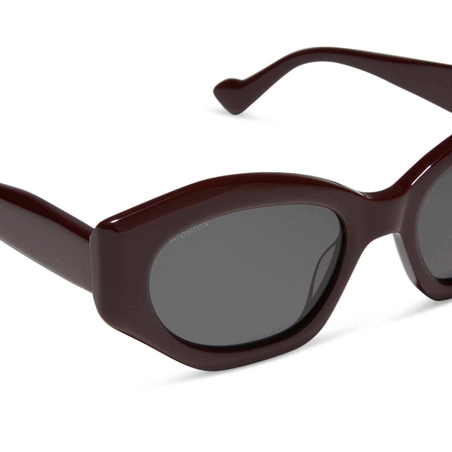 MARGOT - BORDEAUX + GREY + POLARIZED SUNGLASSES