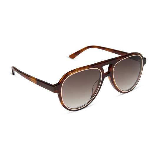 PIA - SALTED CARAMEL TORTOISE + BROWN GRADIENT + POLARIZED SUNGLASSES