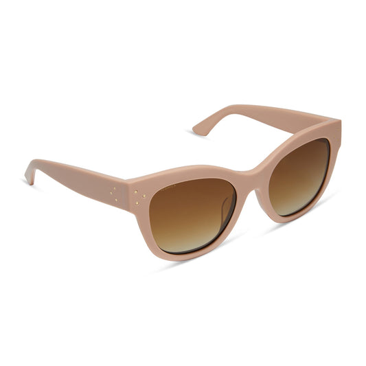 EVA - NUDE + BROWN GRADIENT + POLARIZED SUNGLASSES