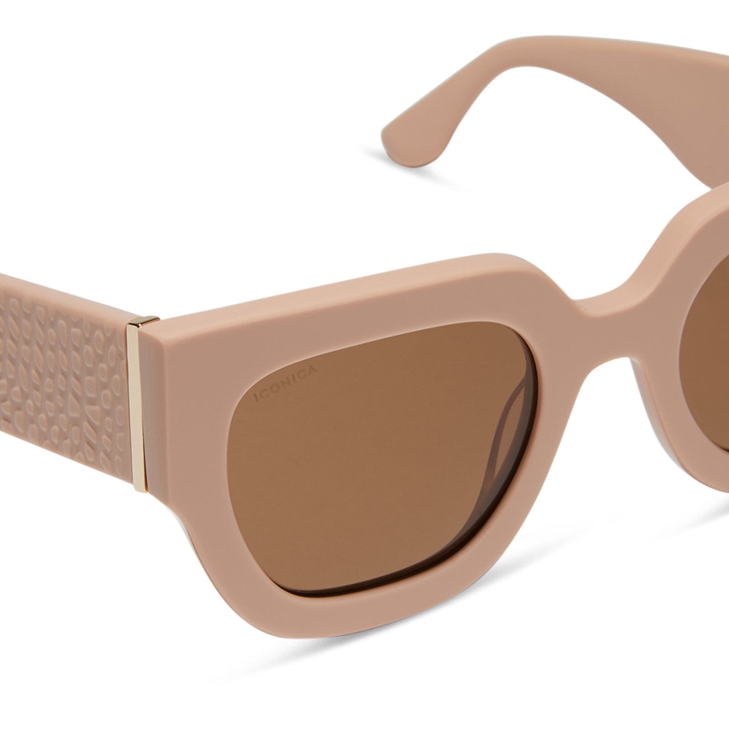 MAREN - NUDE + BROWN + POLARIZED SUNGLASSES