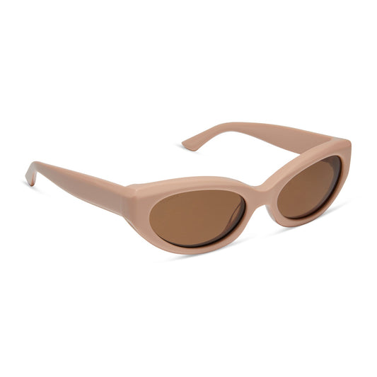 PETRA - NUDE + BROWN + POLARIZED SUNGLASSES