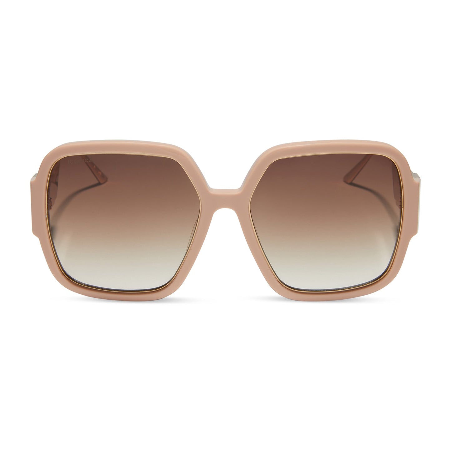 TINA II - NUDE + BROWN GRADIENT + POLARIZED SUNGLASSES