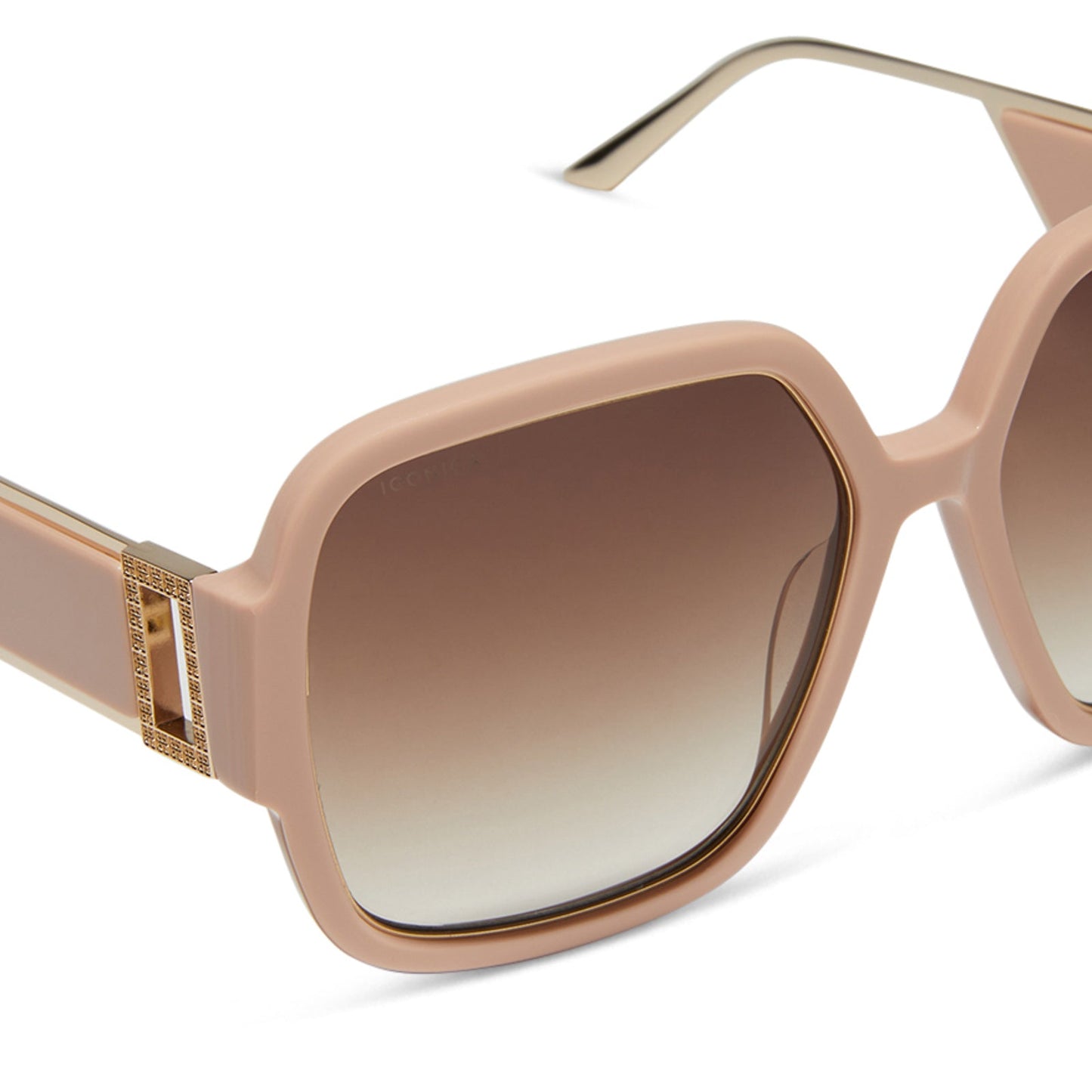 TINA II - NUDE + BROWN GRADIENT + POLARIZED SUNGLASSES