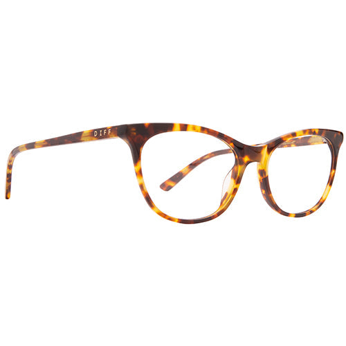 JADE - AMBER TORTOISE + BLUE LIGHT TECHNOLOGY CLEAR GLASSES