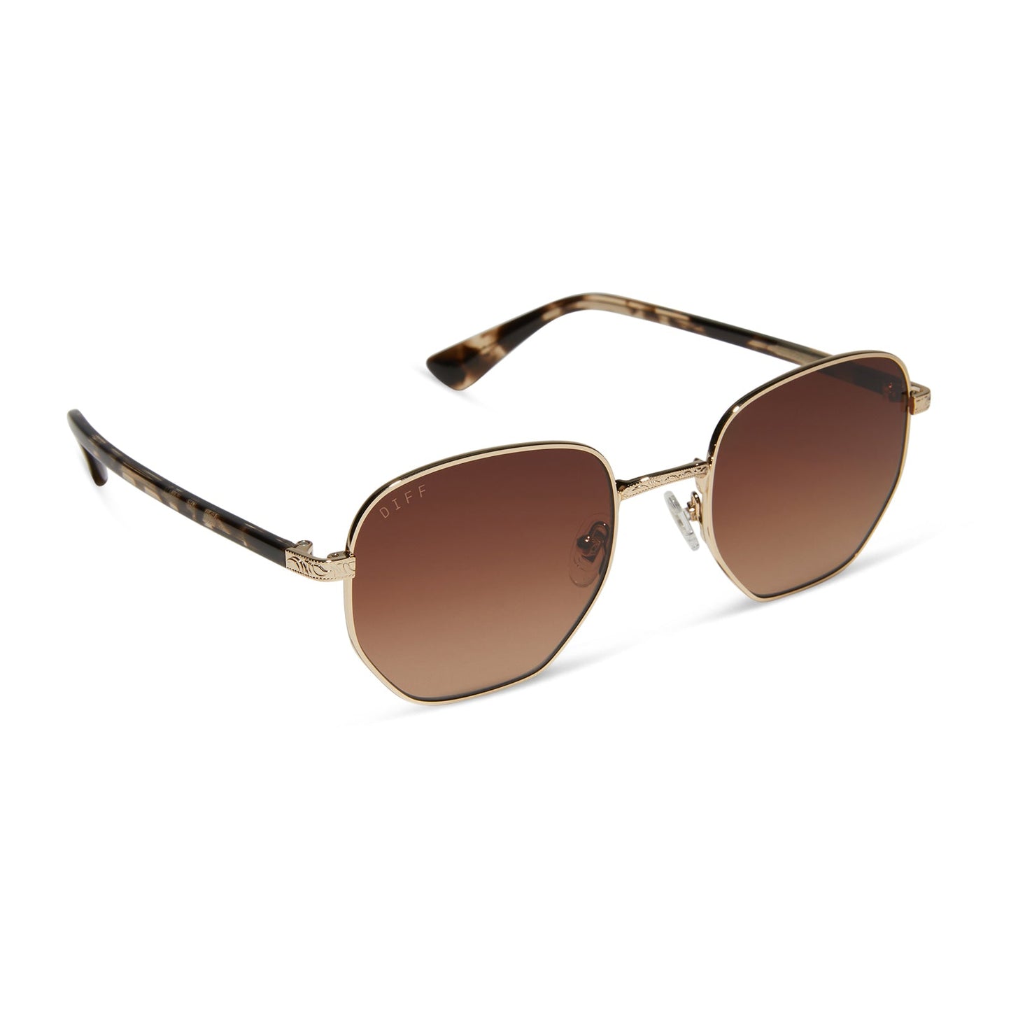 JESSIE JAMES DECKER - JJD + GOLD + BROWN GRADIENT SUNGLASSES