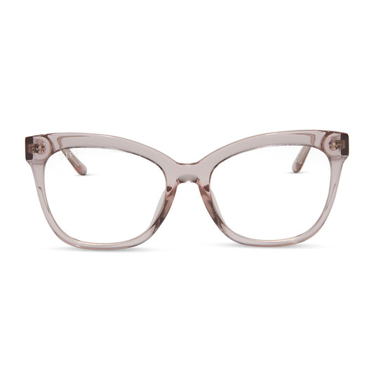 JESSIE JAMES DECKER - WINSTON + LIGHT PINK CRYSTAL + PRESCRIPTION GLASSES