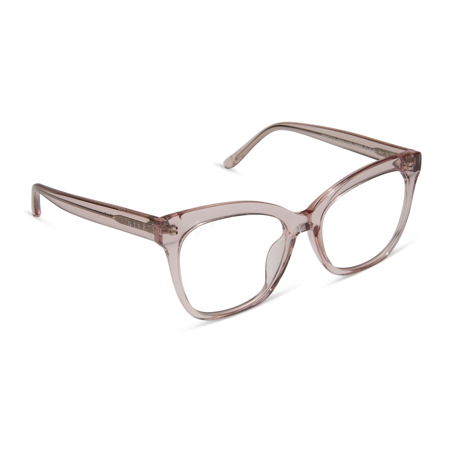 JESSIE JAMES DECKER - WINSTON + LIGHT PINK CRYSTAL + PRESCRIPTION GLASSES