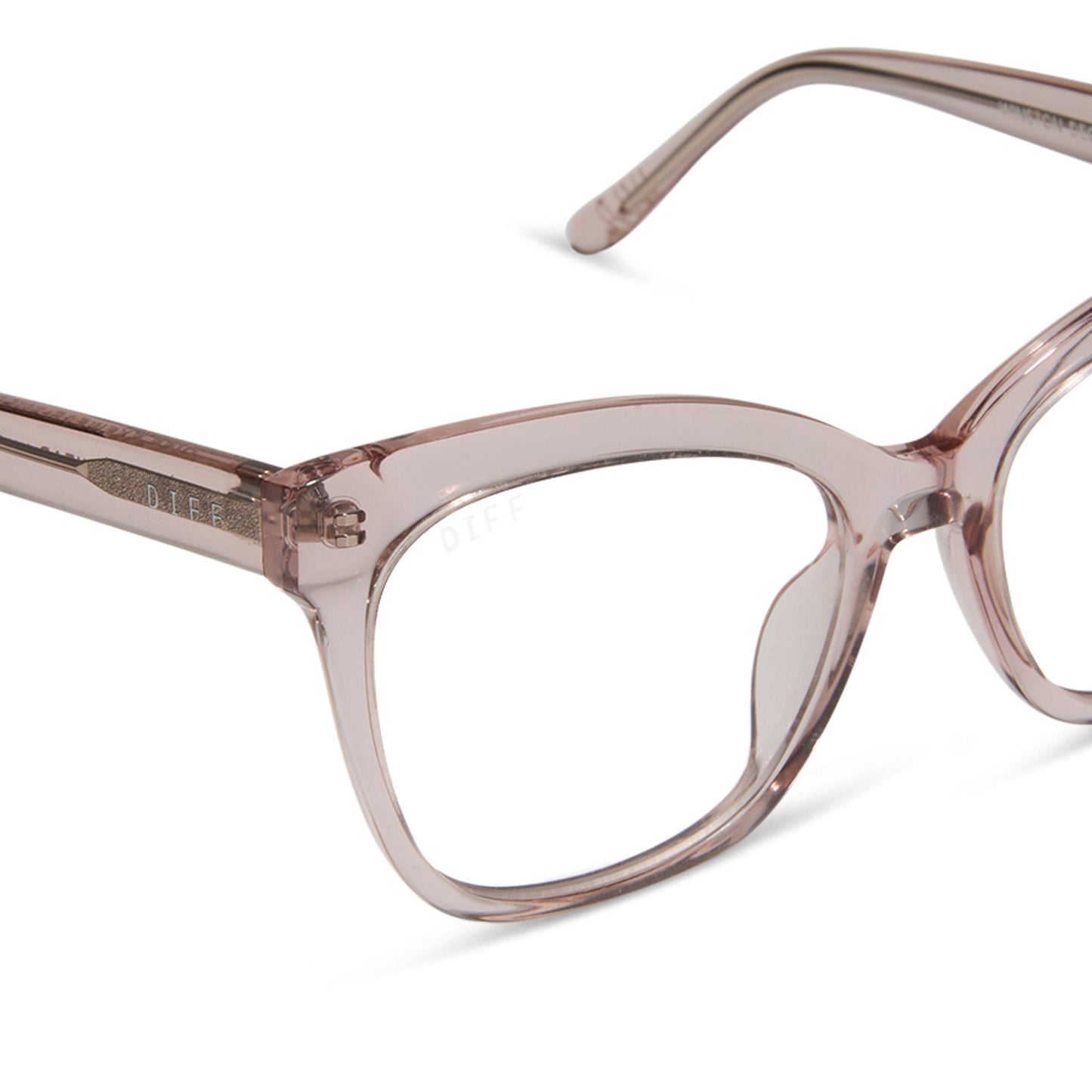 JESSIE JAMES DECKER - WINSTON + LIGHT PINK CRYSTAL + PRESCRIPTION GLASSES