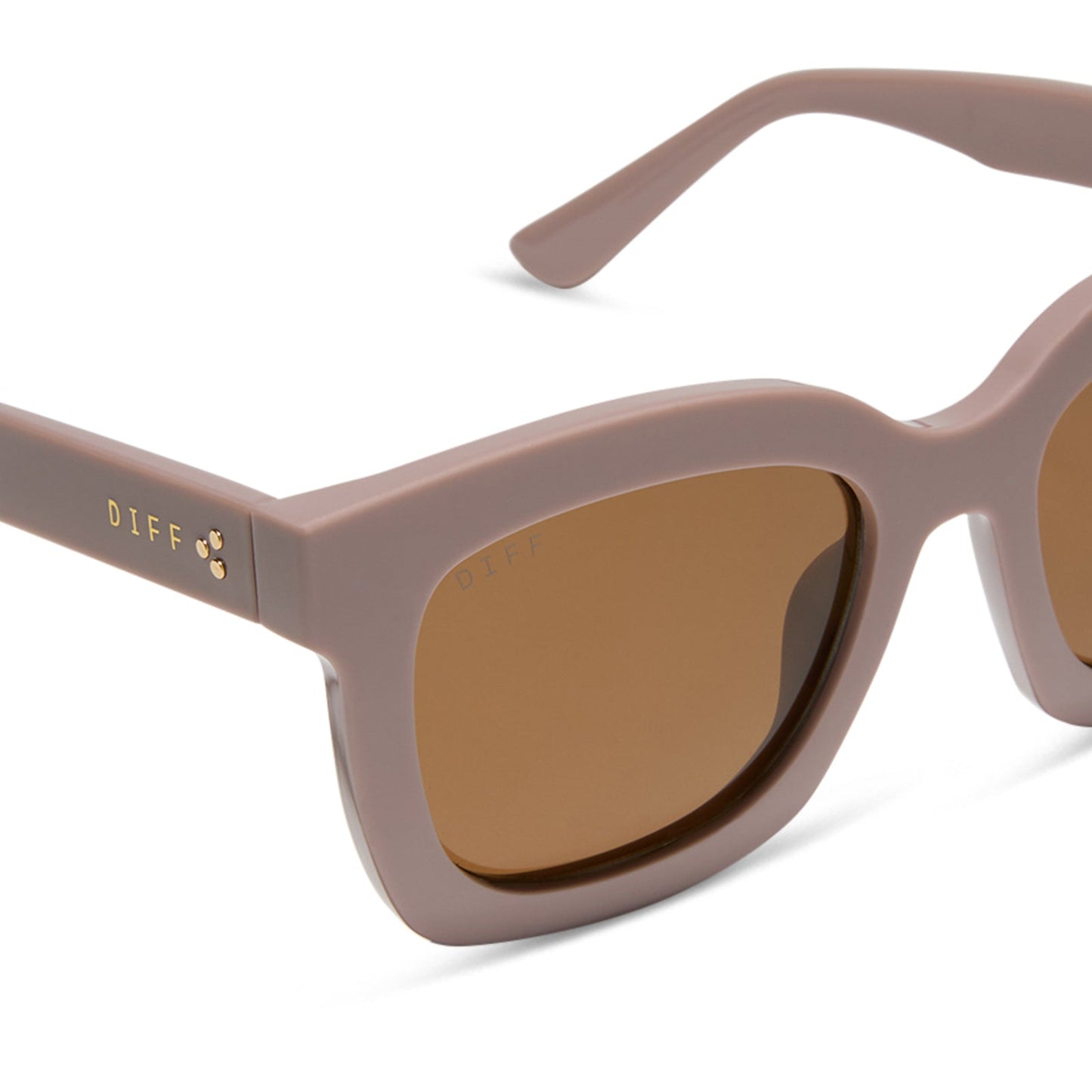 KRISTA HORTON - THE KAMP + LIGHT TAUPE + BROWN + POLARIZED SUNGLASSES