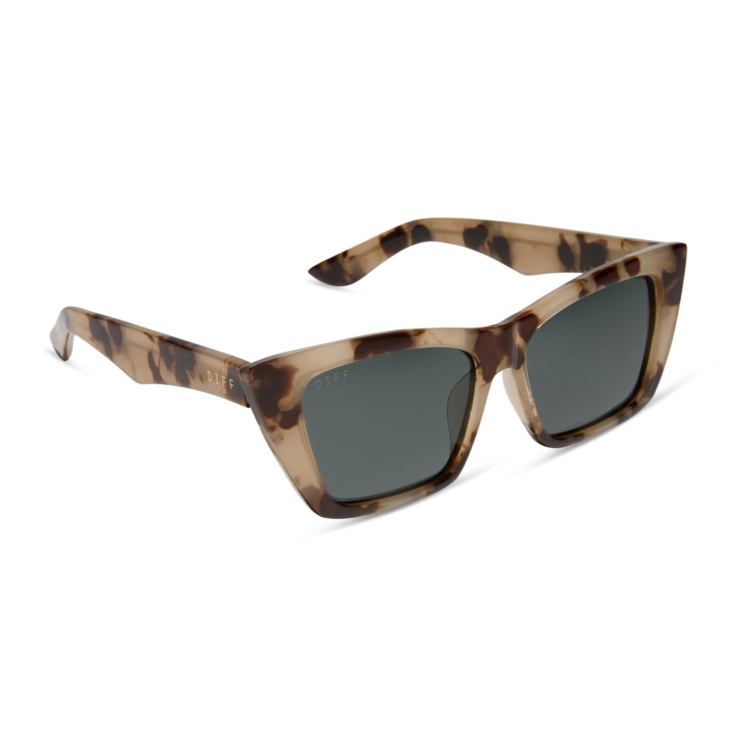 KRISTA HORTON - THE KOLLY + CREAM TORTOISE + GREY + POLARIZED SUNGLASSES