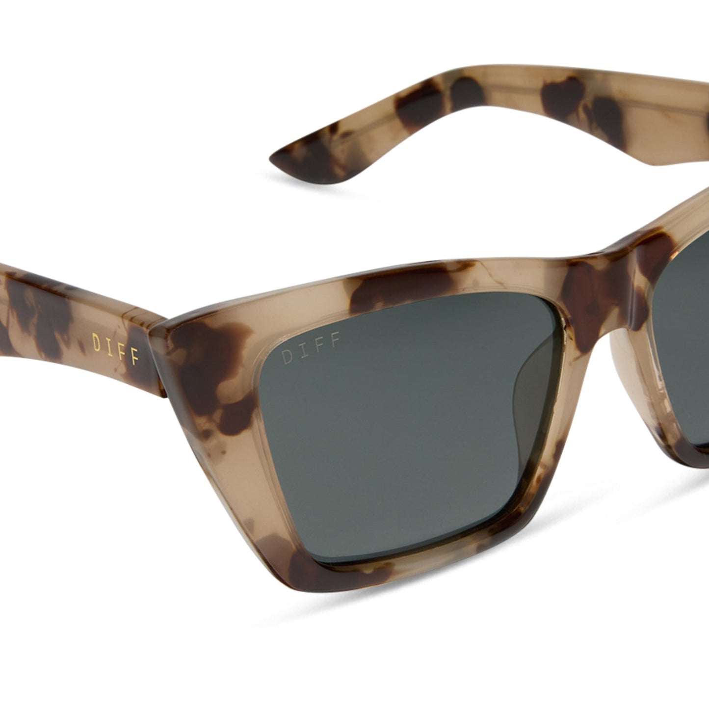 KRISTA HORTON - THE KOLLY + CREAM TORTOISE + GREY + POLARIZED SUNGLASSES