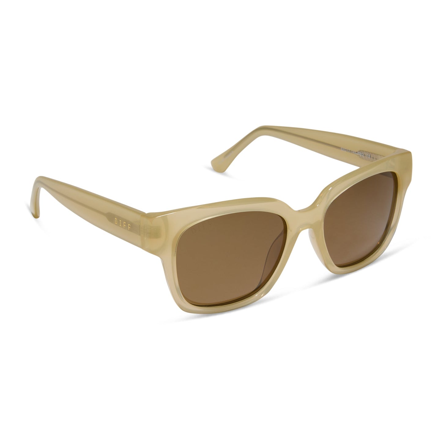 MADISON MEALY - MAE + NEUTRAL CRYSTAL + TRUFFLE + POLARIZED SUNGLASSES