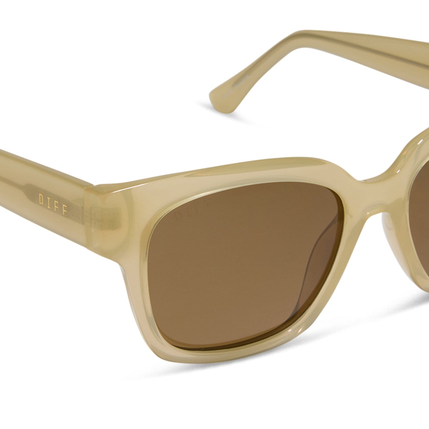 MADISON MEALY - MAE + NEUTRAL CRYSTAL + TRUFFLE + POLARIZED SUNGLASSES