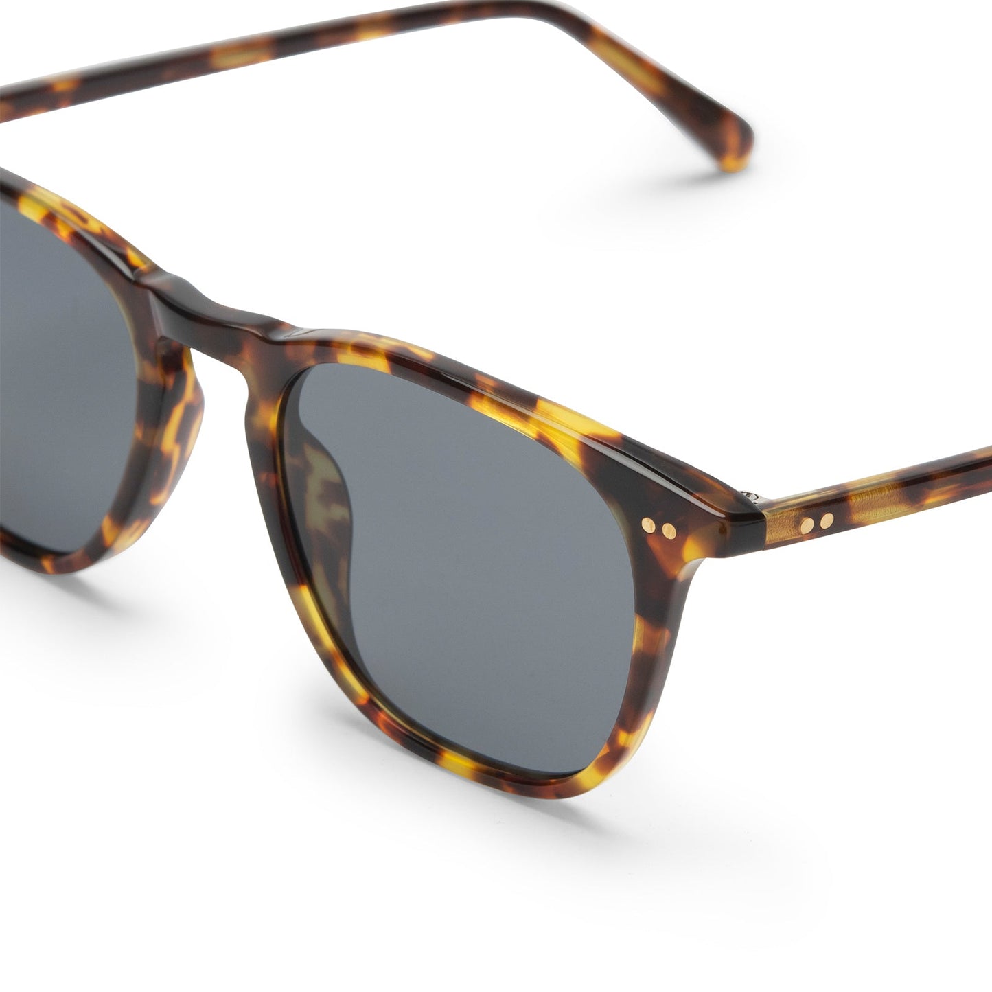 MAXWELL - AMBER TORTOISE + GREY POLARIZED SUNGLASSES