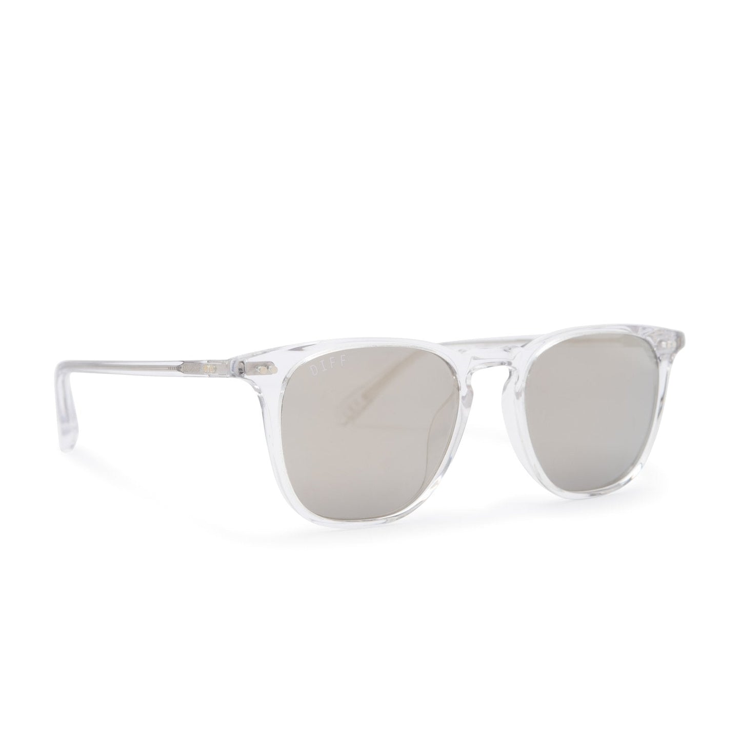 MAXWELL - CLEAR CRYSTAL + GREY MIRROR + POLARIZED SUNGLASSES