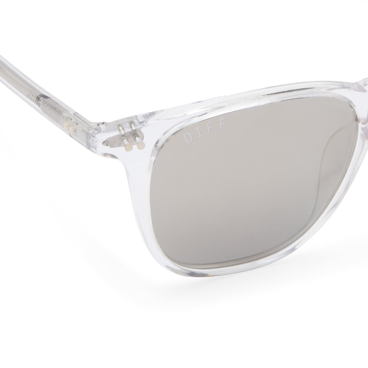 MAXWELL - CLEAR CRYSTAL + GREY MIRROR + POLARIZED SUNGLASSES