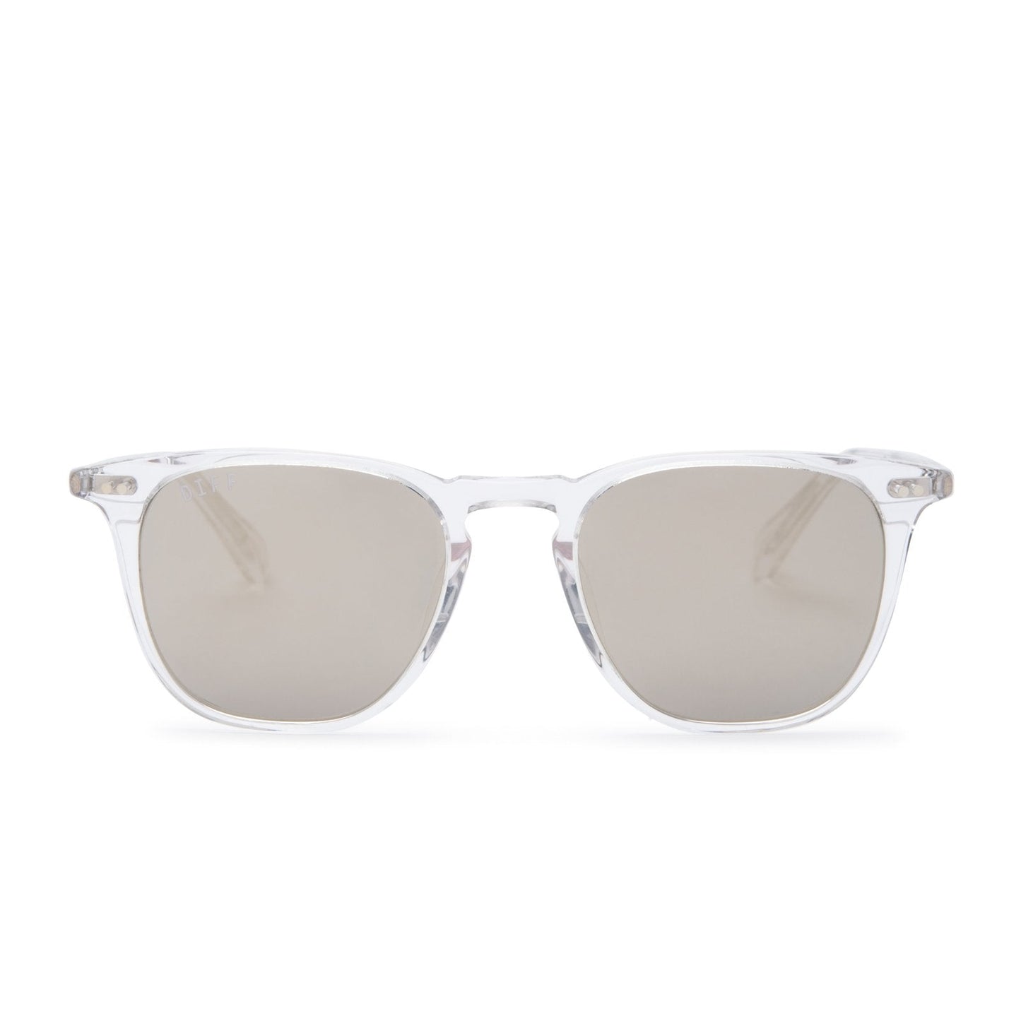 MAXWELL - CLEAR CRYSTAL + GREY MIRROR + POLARIZED SUNGLASSES