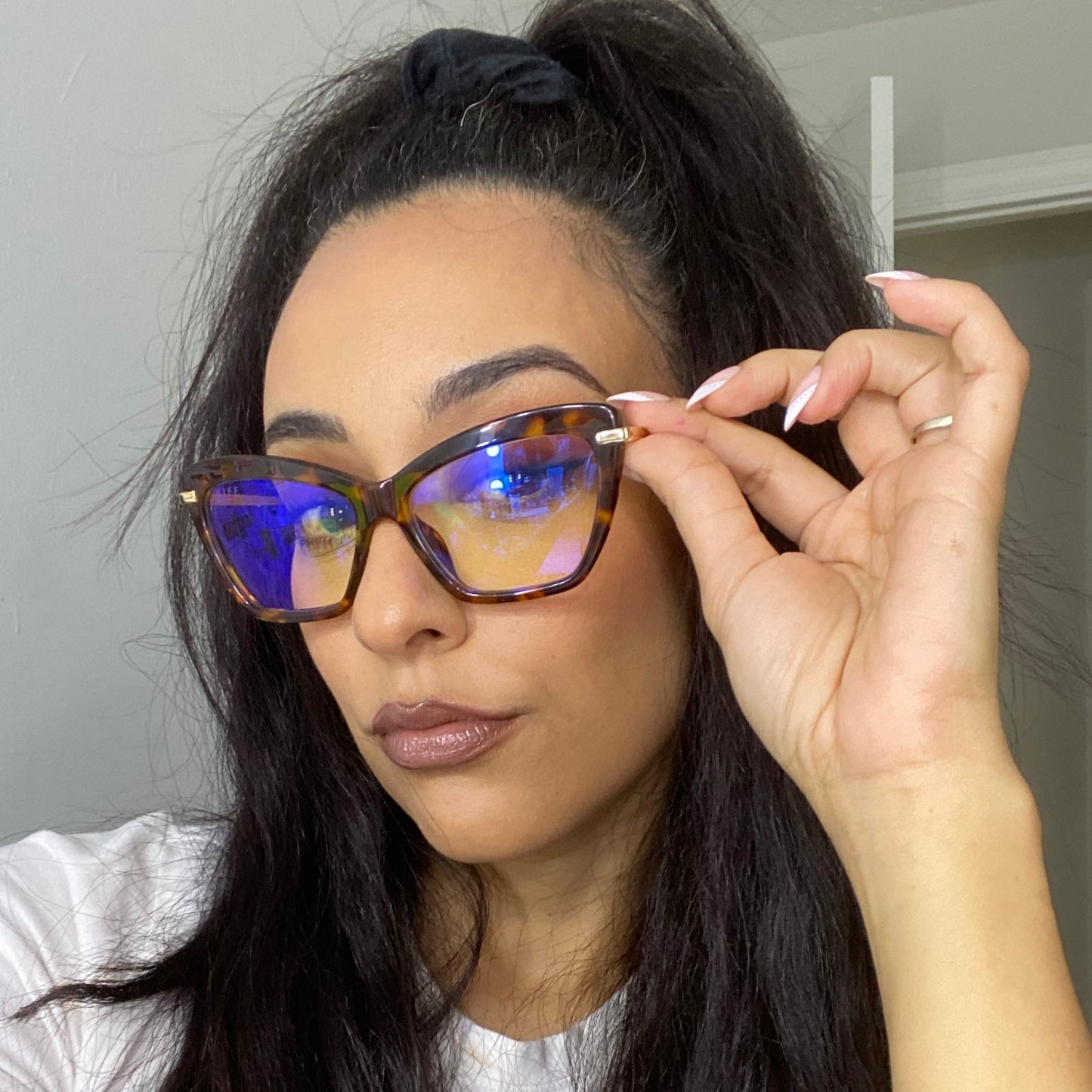 MILA - AMBER TORTOISE + BLUE LIGHT TECHNOLOGY GLASSES