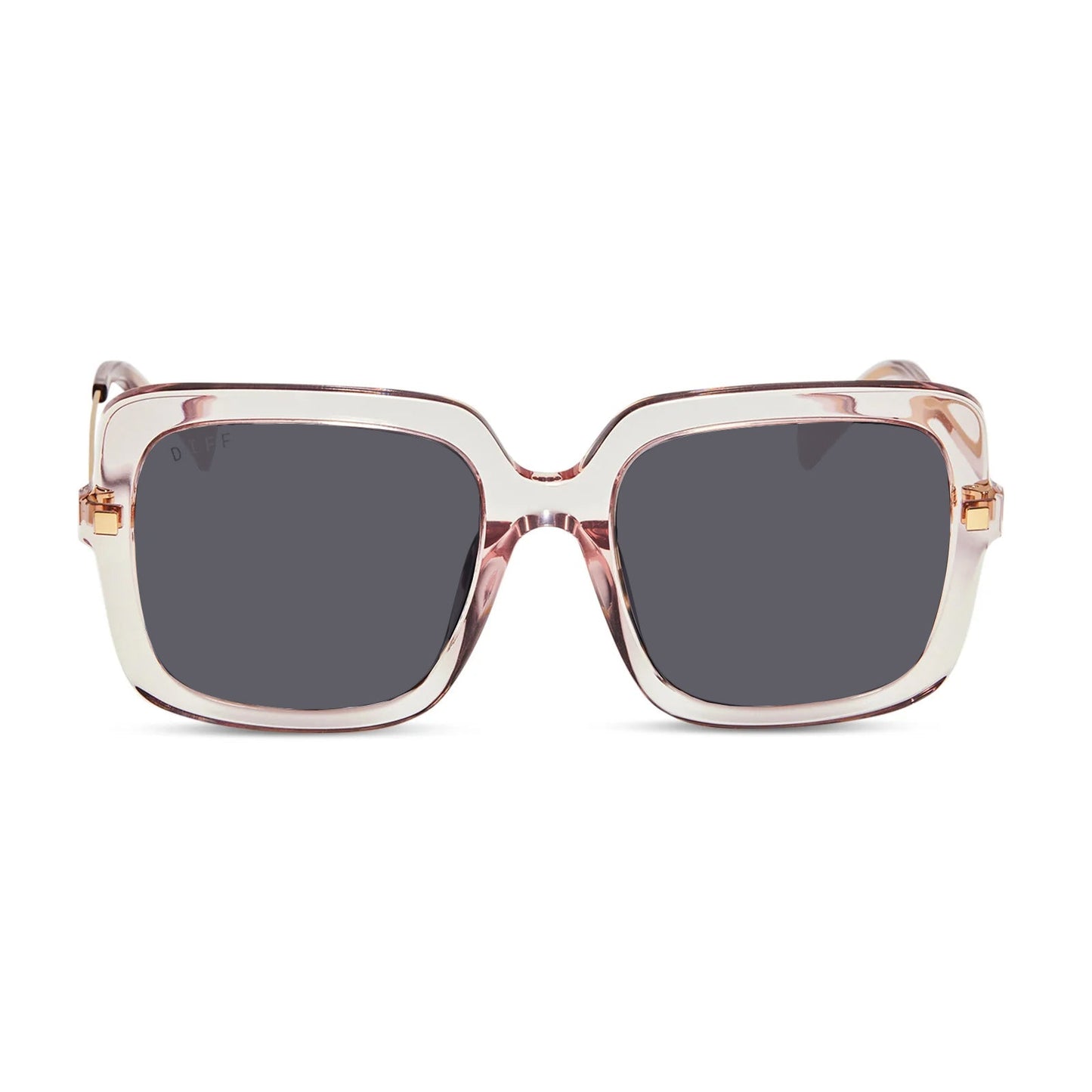 SANDRA - LIGHT PINK CRYSTAL + PRESCRIPTION GLASSES