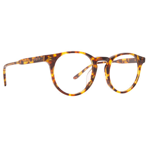 SAWYER - AMBER TORTOISE + BLUE LIGHT TECHNOLOGY CLEAR GLASSES