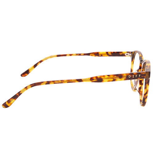 SAWYER - AMBER TORTOISE + BLUE LIGHT TECHNOLOGY CLEAR GLASSES