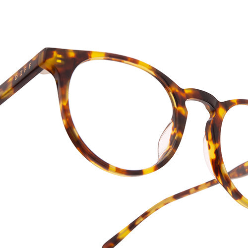 SAWYER - AMBER TORTOISE + BLUE LIGHT TECHNOLOGY CLEAR GLASSES