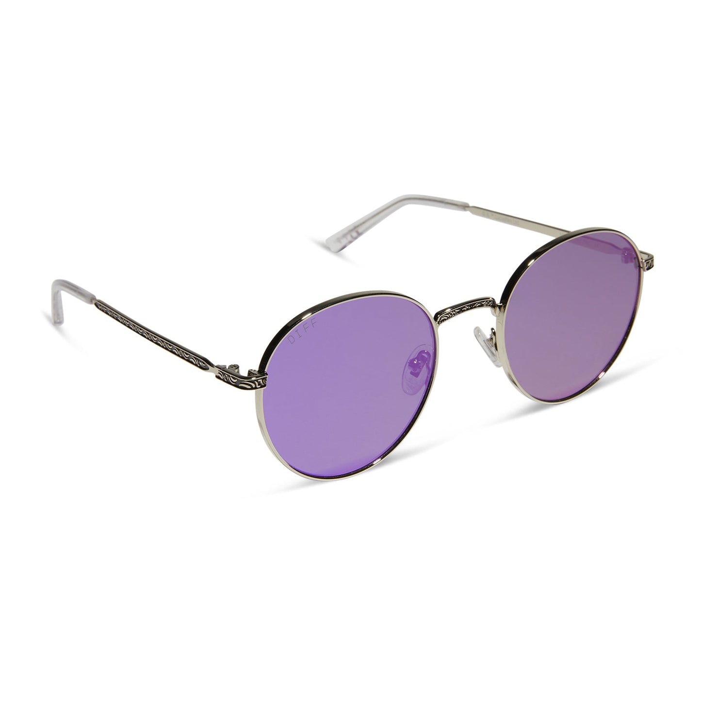 MACE WINDU™ - SPACE OXIDIZED STEEL + LIGHTSABER™️ PURPLE SUNGLASSES