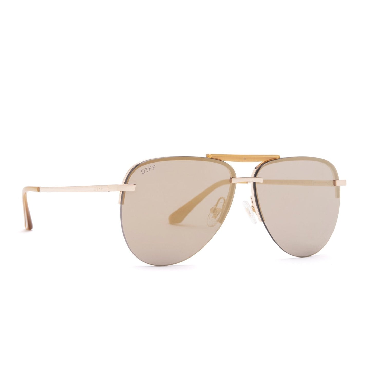 TAHOE - BRUSHED GOLD + GOLD MIRROR SUNGLASSES