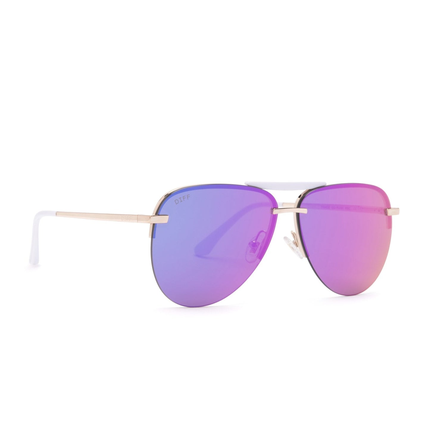 TAHOE - GOLD + PURPLE MIRROR SUNGLASSES