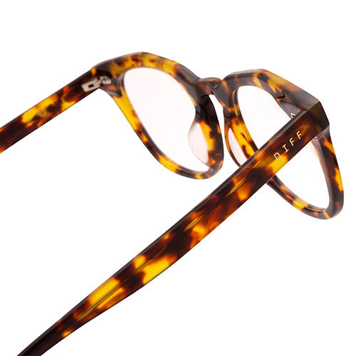 WESTON - AMBER TORTOISE + BLUE LIGHT TECHNOLOGY CLEAR GLASSES